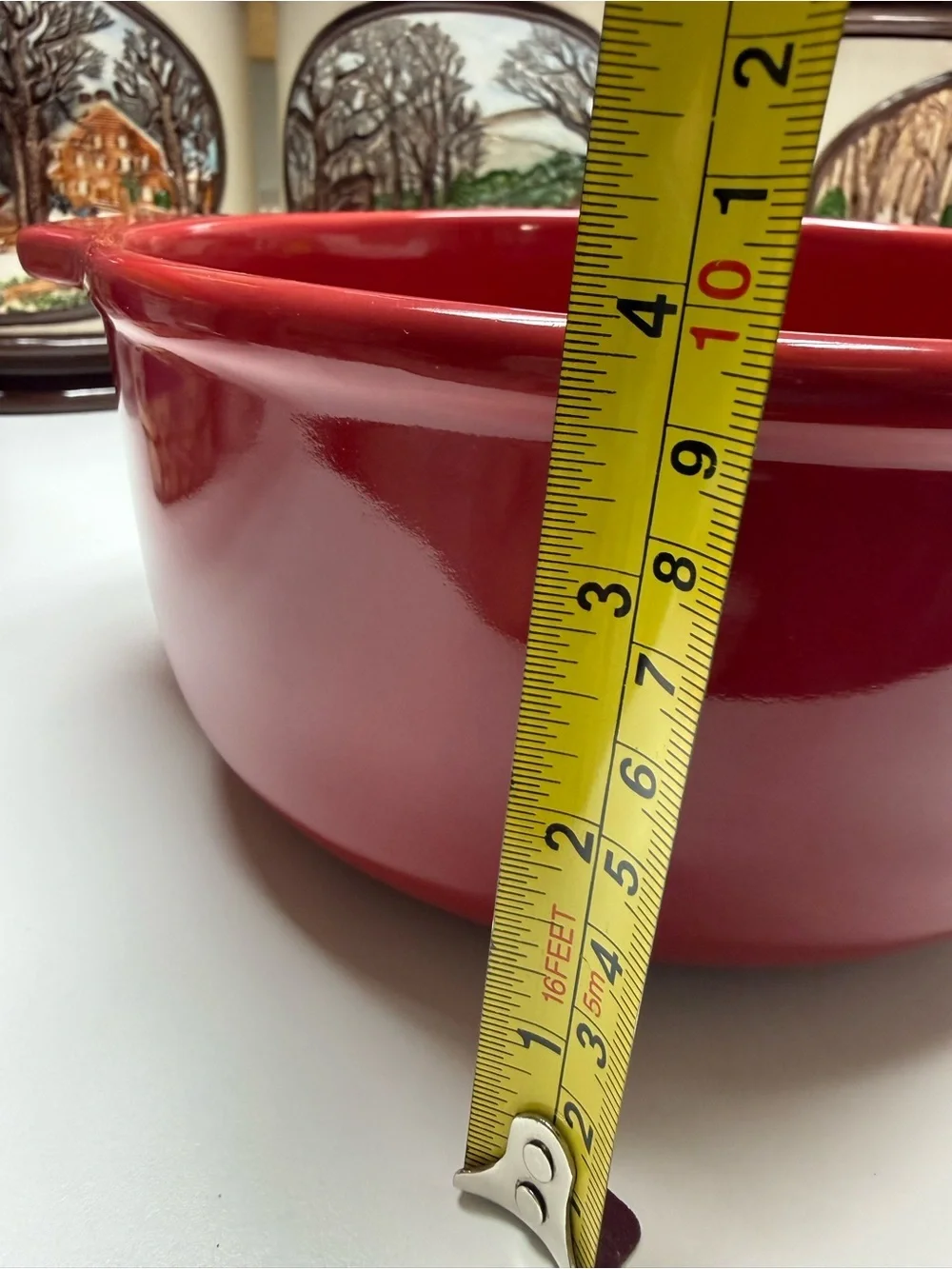 Chantel 8” Round Stoneware Dutch Oven - Oven to Table - 1.75 Quarts / 2 Liter